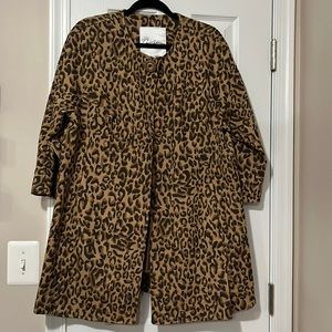 Carol Anderson by Invitation for Cabi large jacket leopard print